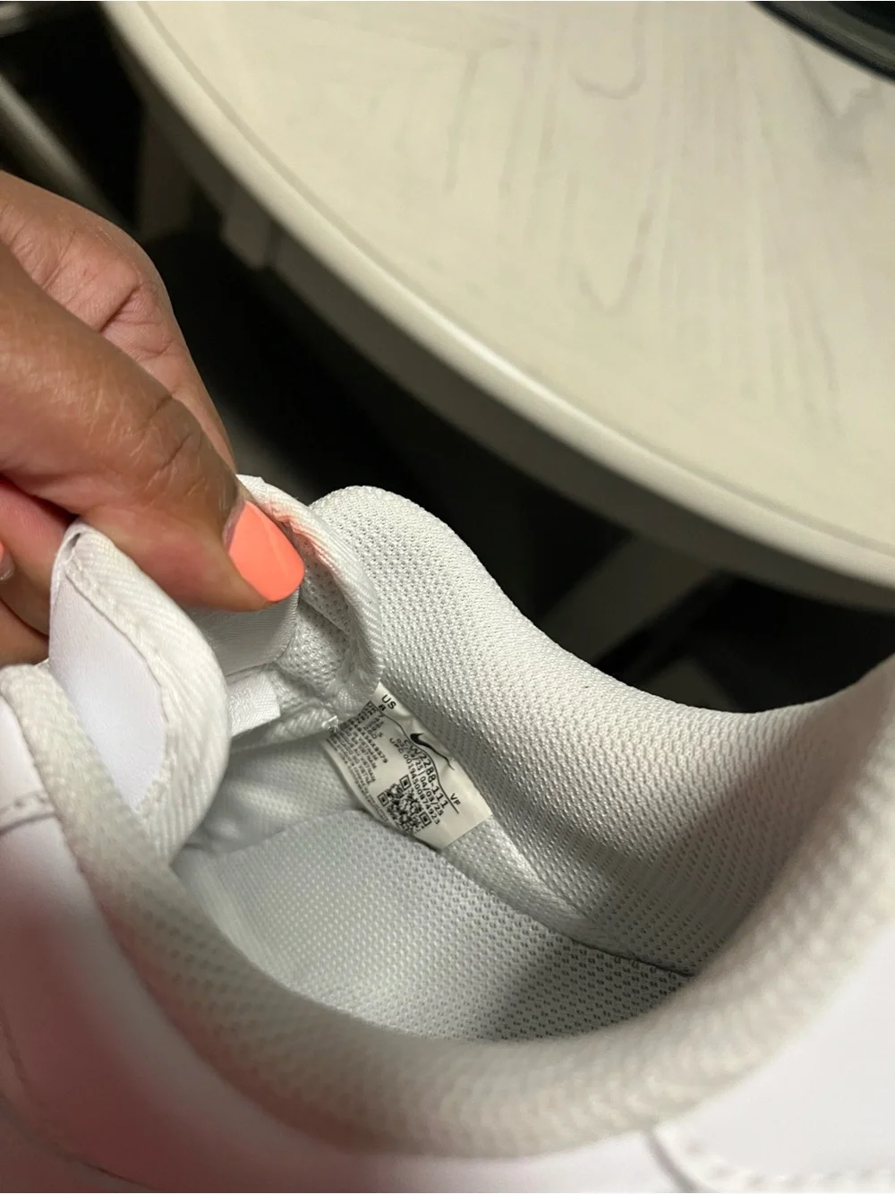 Nike White Low-Top Leather Sneakers